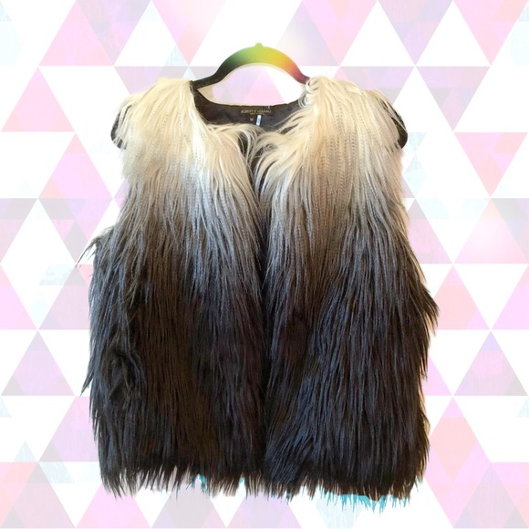 Ombré faux fur vest - Picture 1 of 8